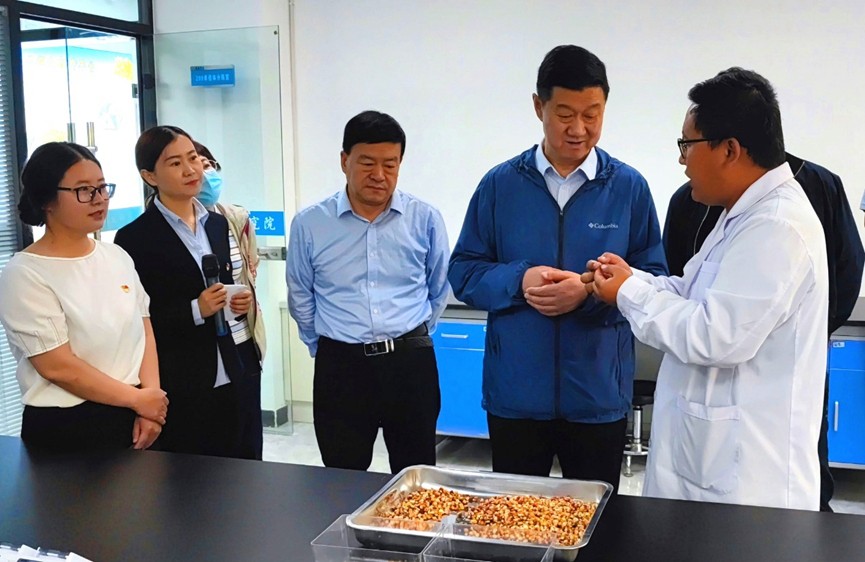 甘肅省地方金融監(jiān)管局、甘肅證監(jiān)局領(lǐng)導(dǎo)蒞臨敦煌種業(yè)調(diào)研指導(dǎo)